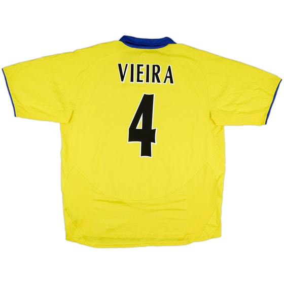 2003-05 Arsenal Away Shirt Vieira #4 - 7/10 - (XXL)