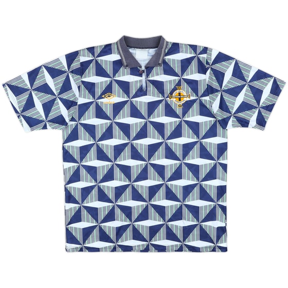 1990-92 Northern Ireland Away Shirt - 7/10 - (L)