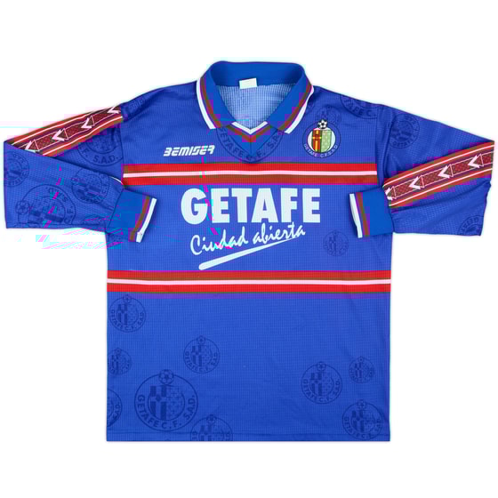 1998-99 Getafe Match Issue Home L/S Shirt #12