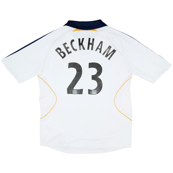 2007-08 LA Galaxy Home Shirt Beckham #23 - 6/10 - (L)