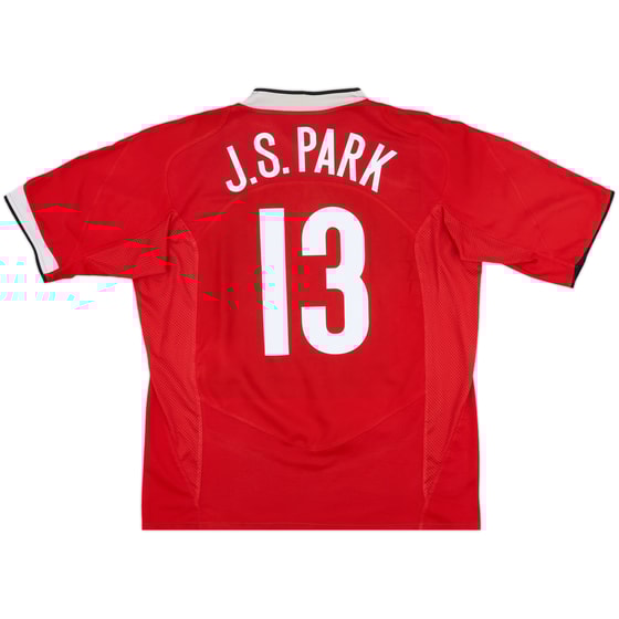 2004-06 Manchester United Home Shirt J.S.Park #13 - 8/10 - (L)