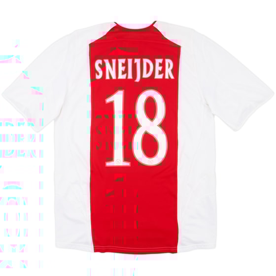 2005-06 Ajax Home Shirt Sneijder #18 - 9/10 - (M)