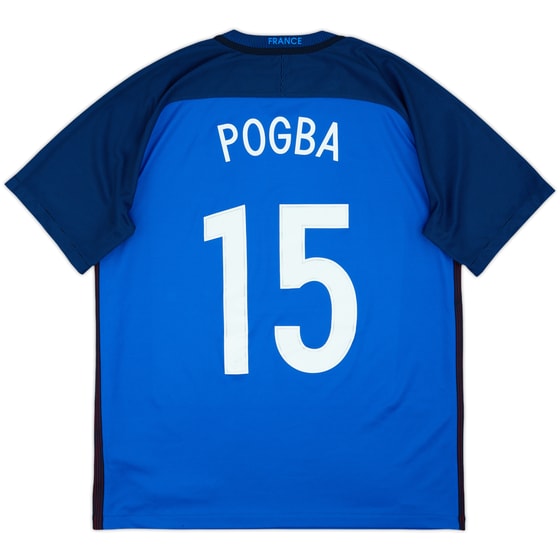 2016-17 France Home Shirt Pogba #15 - 10/10 - (L)
