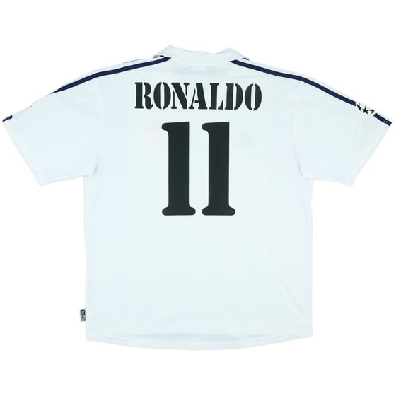 2002-03 Real Madrid Centenary Home Shirt Ronaldo #11 - 9/10 - (L)