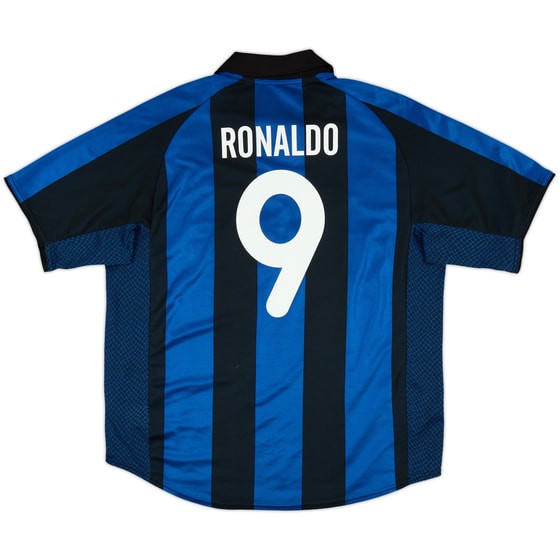 2001-02 Inter Milan Home Shirt Ronaldo #9 - 6/10 - (L)