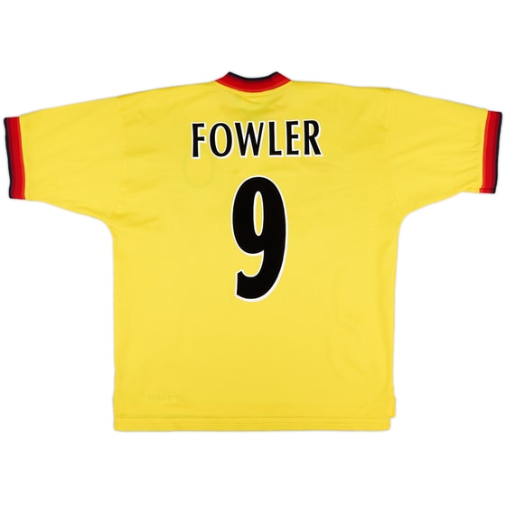 1997-99 Liverpool Away Shirt Fowler #9 - 7/10 - (L)