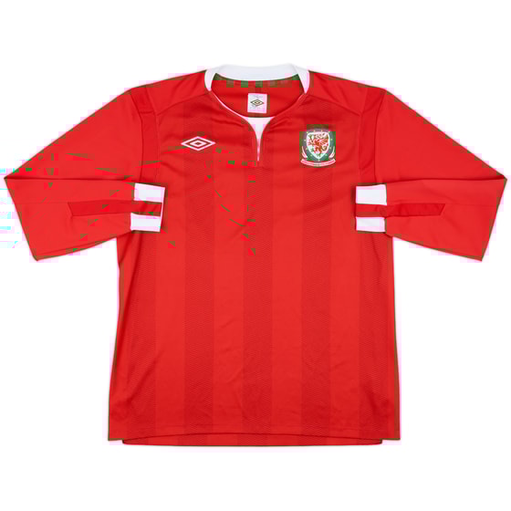 2011-12 Wales Home L/S Shirt - 9/10 - (L)
