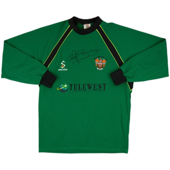 1999-01 Blackpool Signed GK Shirt - 4/10 - (S)