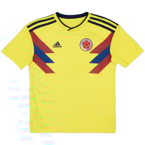 2018-19 Colombia Home Shirt - 7/10 - (M.Boys)