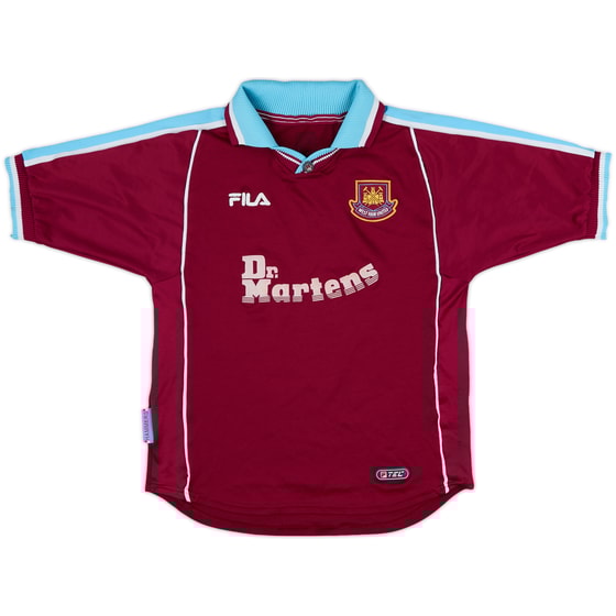 1999-01 West Ham Home Shirt - 6/10 - (XL.Boys)