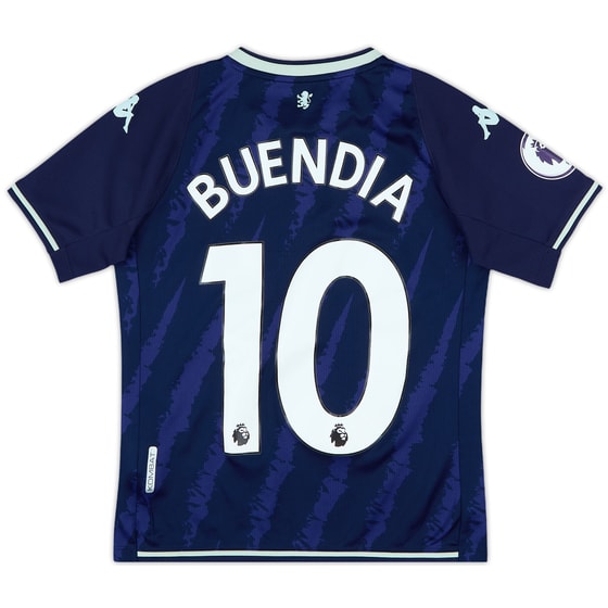 2020-21 Aston Villa Away Shirt Buendia #10 - 9/10 - (L.Boys)