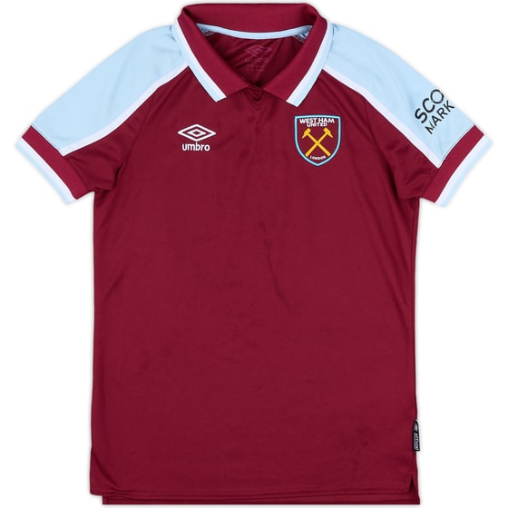 2021-22 West Ham Home Shirt - 6/10 - (L.Boys)