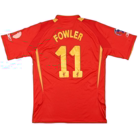 2005-06 Liverpool CL Home Shirt Fowler #11 - 4/10 - (XL)