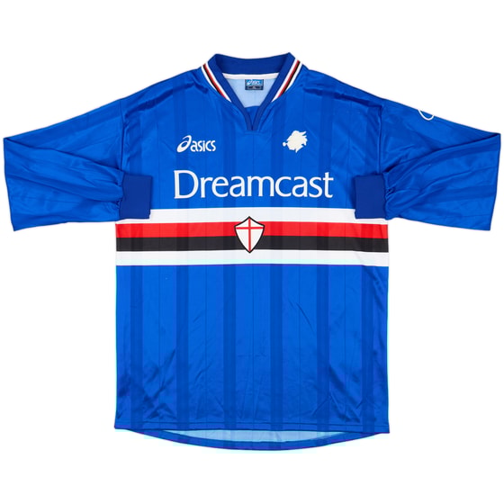 2000-01 Sampdoria Home L/S Shirt - 8/10 - (XL)
