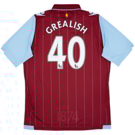 2015-16 Aston Villa Home Shirt Grealish #40 - 10/10 - (XXL)