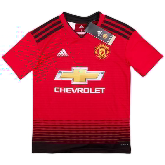 2018-19 Manchester United Home Shirt (S.Boys)