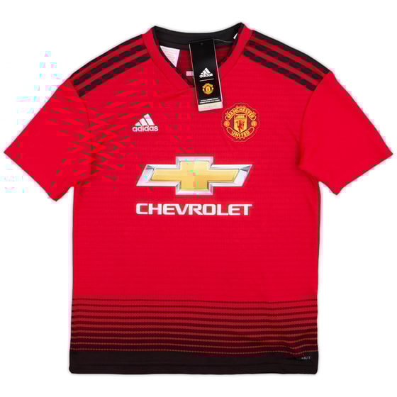 2018-19 Manchester United Home Shirt (M.Boys)