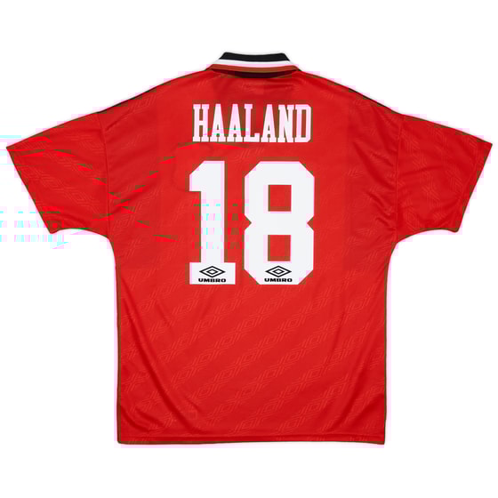 1994-96 Nottingham Forest Home Shirt Haaland #18 - 8/10 - (L)