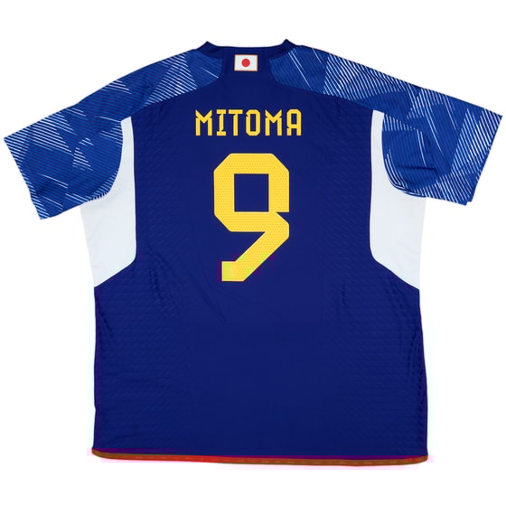 2022 Japan Authentic Home Shirt Mitoma #9 - 10/10 - (XXL)