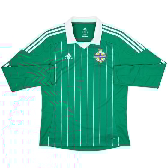 2012-13 Northern Ireland Home L/S Shirt - 8/10 - (M)