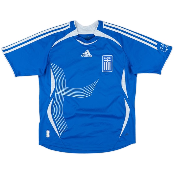 2006-07 Greece Home Shirt - 8/10 - (L.Boys)