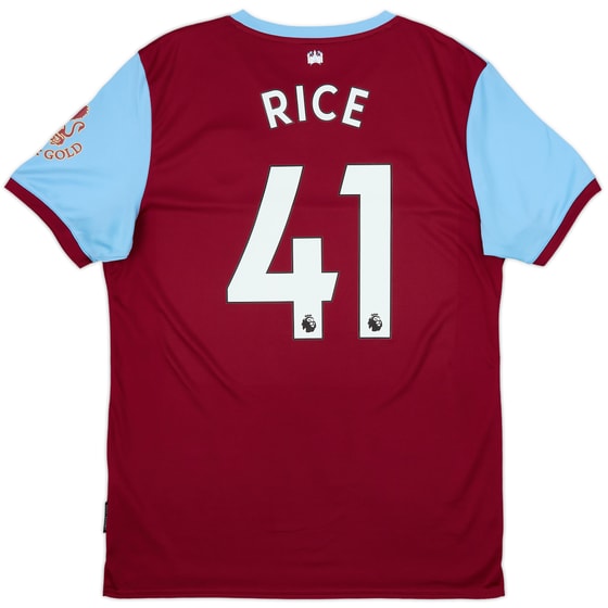 2019-20 West Ham Home Shirt Rice #41 - 8/10 - (L)