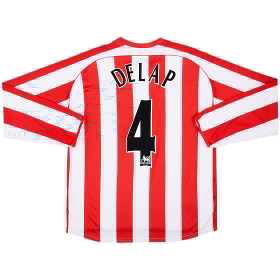 2005-07 Sunderland Home L/S Shirt Delap #4 - 9/10 - (L)