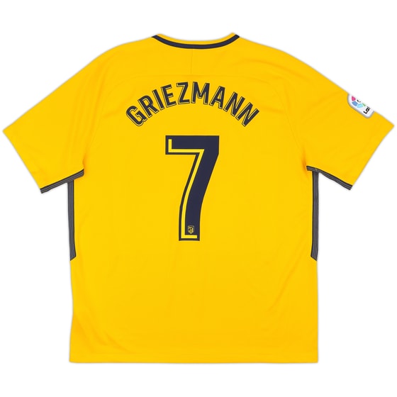 2017-18 Atletico Madrid Away Shirt Griezmann #7 - 9/10 - (XL)