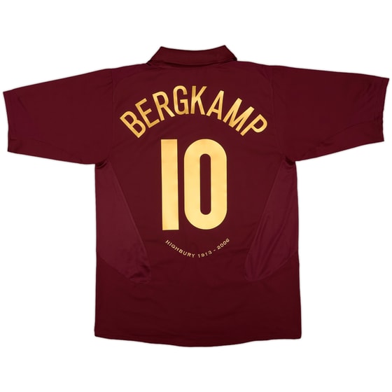 2005-06 Arsenal Home Shirt Bergkamp #10 - 10/10 - (L)
