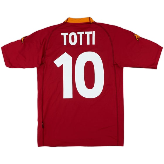 2000-01 Roma Home Shirt Totti #10 - 10/10 - (M)