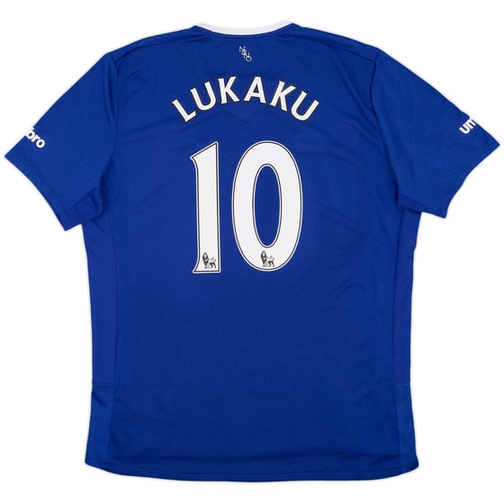 2015-16 Everton Home Shirt Lukaku #10 - 8/10 - (XL)