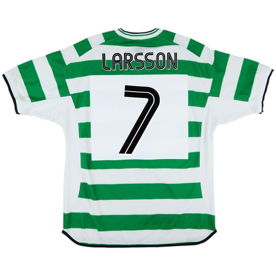 2001-03 Celtic Home Shirt Larsson #7 - 7/10 - (XL)