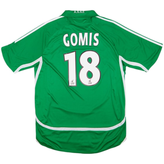 2006-07 Saint Etienne Home Shirt Gomis #18 - 8/10 - (M)