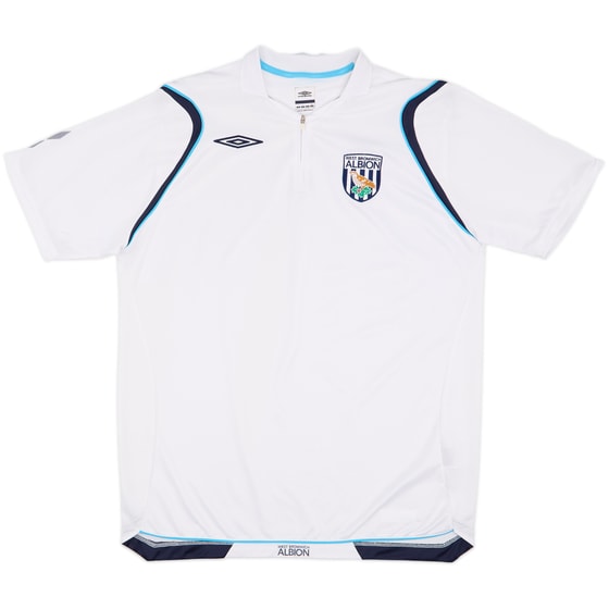 2007-08 West Brom Umbro 1/4 Zip Polo Shirt - 7/10 - (L)