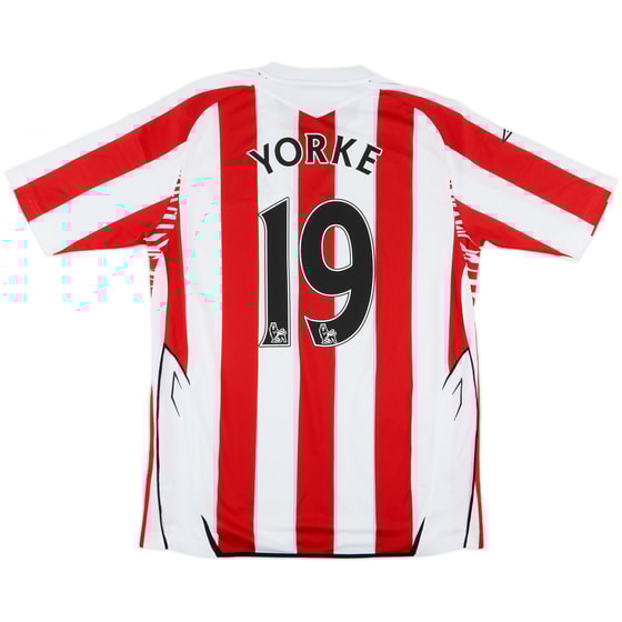 2007-08 Sunderland Home Shirt Yorke #19 - 7/10 - (M)