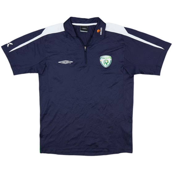 2007-08 Ireland Umbro 1/4 Zip Polo Shirt - 9/10 - (S)