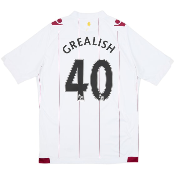 2014-15 Aston Villa Away Shirt Grealish #40 - 6/10 - (XL)