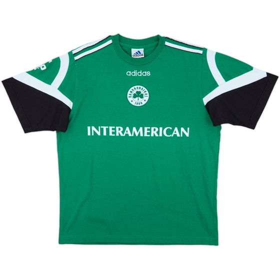 1997-98 Panathinaikos adidas Cotton Tee - 8/10 - (M)