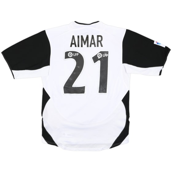 2003-04 Valencia Home Shirt Aimar #21 - 5/10 - (S)