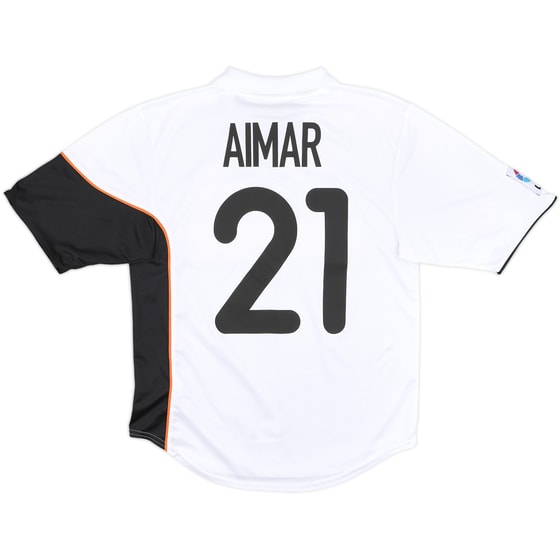 2001-02 Valencia Home Shirt Aimar #21 - 10/10 - (S)