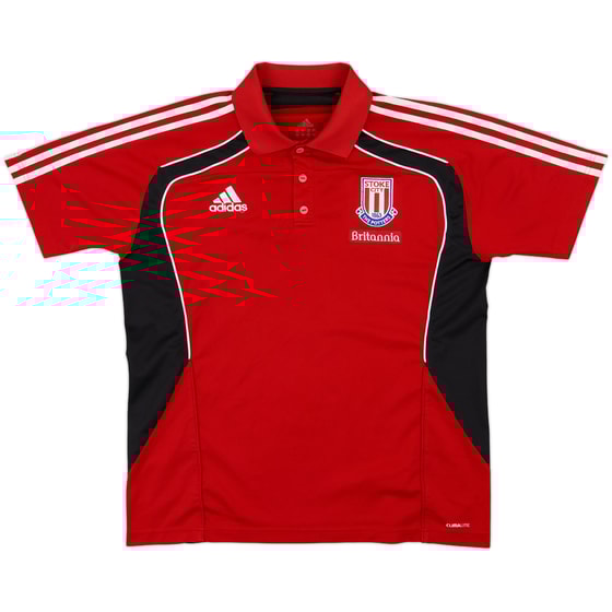 2010-11 Stoke City adidas Polo Shirt - 8/10 - (L)