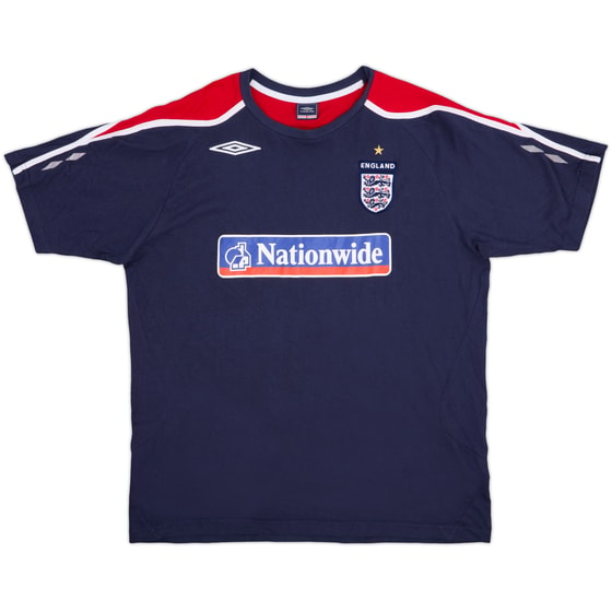 2007-08 England Umbro Training Shirt - 8/10 - (XL)