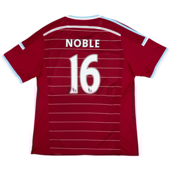 2014-15 West Ham Home Shirt Noble #16 - 10/10 - (XXL)