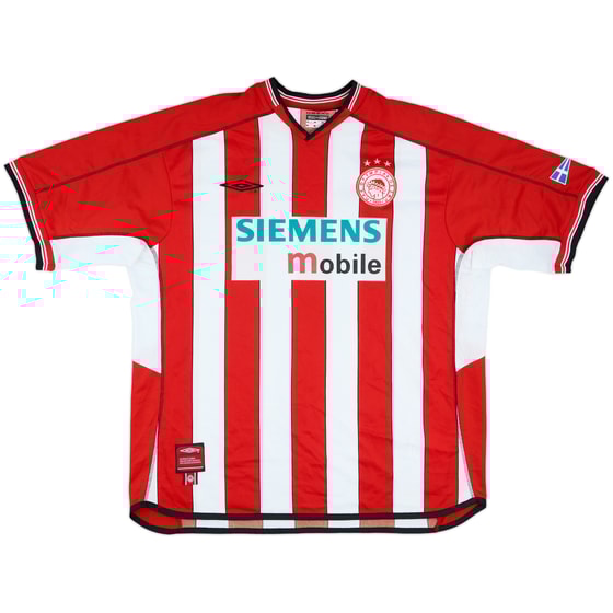 2002-03 Olympiakos Home Shirt - 9/10 - (XXL)