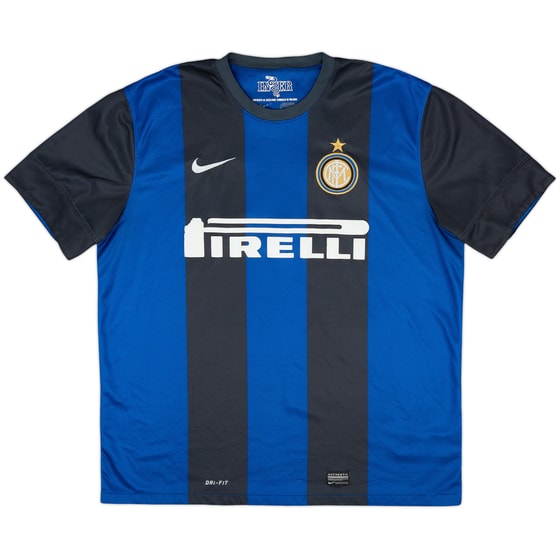 2012-13 Inter Milan Home Shirt - 4/10 - (XL)
