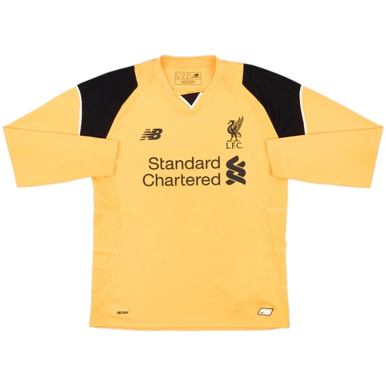 2016-17 Liverpool GK Shirt - 9/10 - (L.Boys)