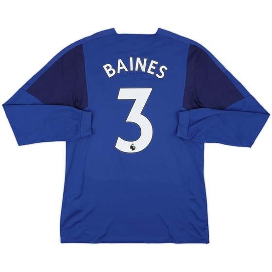 2017-18 Everton Home Shirt Baines #3 - 9/10 - (L)