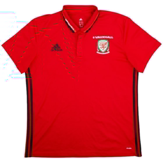 2016-17 Wales adidas Polo Shirt - 9/10 - (XL)