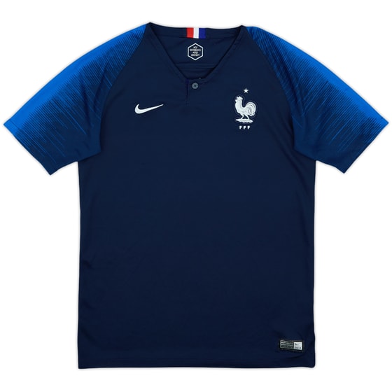 2018 France Home Shirt - 9/10 - (XL.Boys)