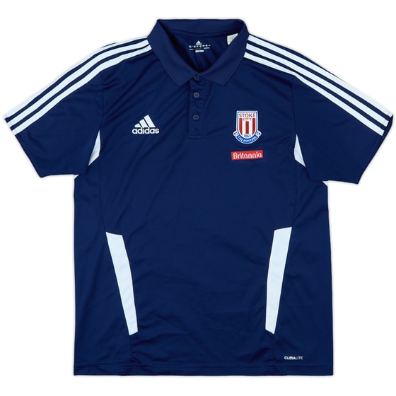 2010-11 Stoke City adidas Polo Shirt - 8/10 - (L)